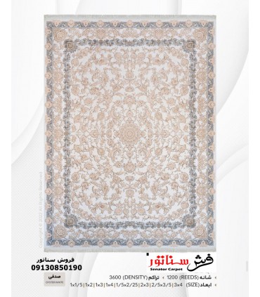 خرید فرش رز افشان صدفی کاشان + قیمت فرش 1200 شانه رز افشان + فرش طرح رز افشان 1200 شانه صدفی